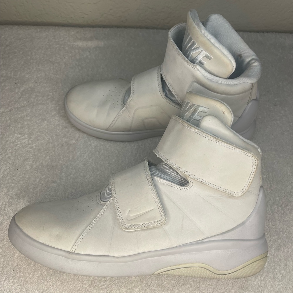 Nike Marksman White High-Top Sneakers with Velcro Straps